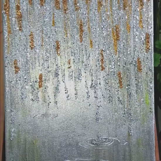 Touch - mixed media on canvas, video with music