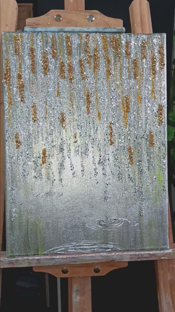 Touch - mixed media on canvas, video with music